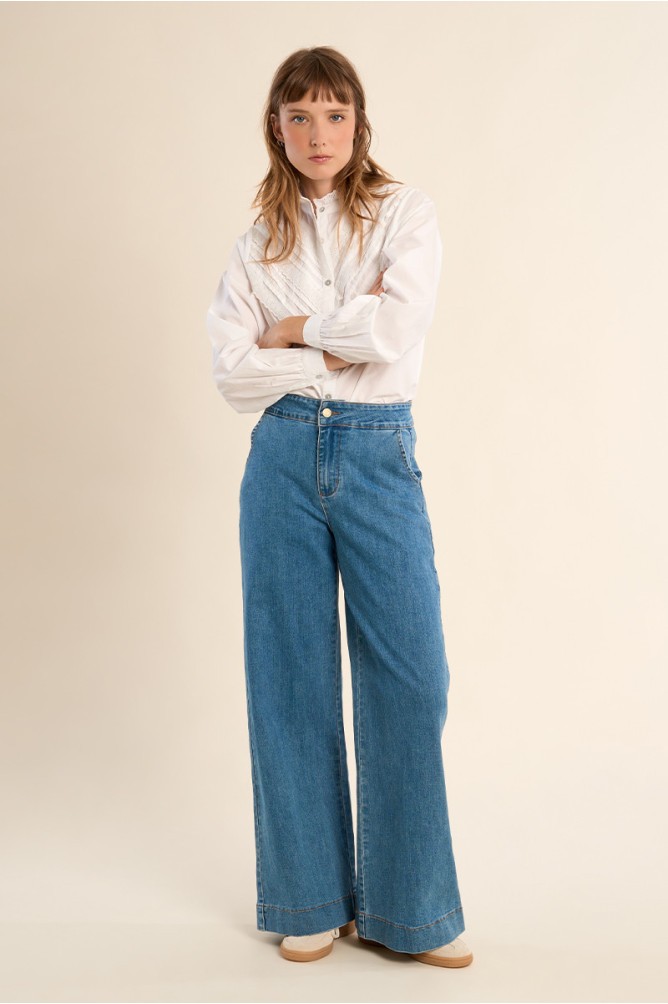 Molly Bracken Γυναικείο Τζιν Παντελόνι Με Ψηλή Μέση Wide Fit φωτογραφία