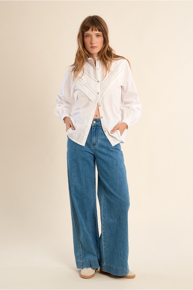 Molly Bracken Γυναικείο Τζιν Παντελόνι Με Ψηλή Μέση Wide Fit φωτογραφία