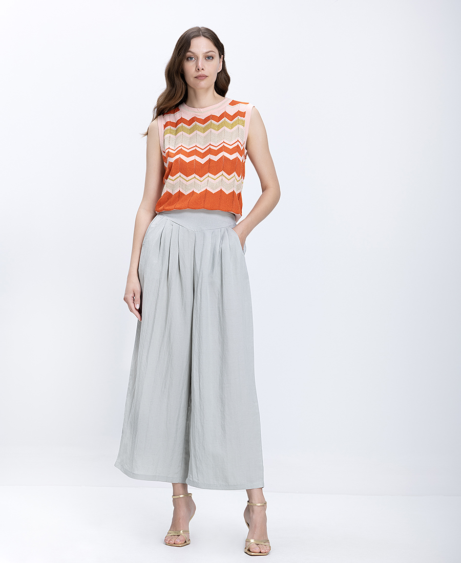 Luna Llena Γυναικείο Παντελόνι Culotte Wide Leg