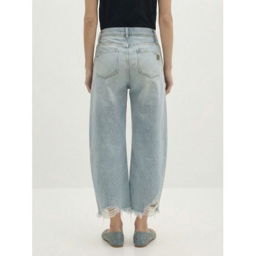 Berenice Γυναικείο Denim Balloon Ψηλόμεσο φωτογραφία