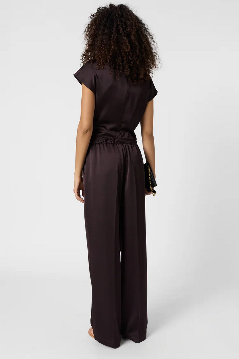 Gerard Darel Γυναικείο Παντελόνι Satin Fluid Fit Με Πιέτα φωτογραφία