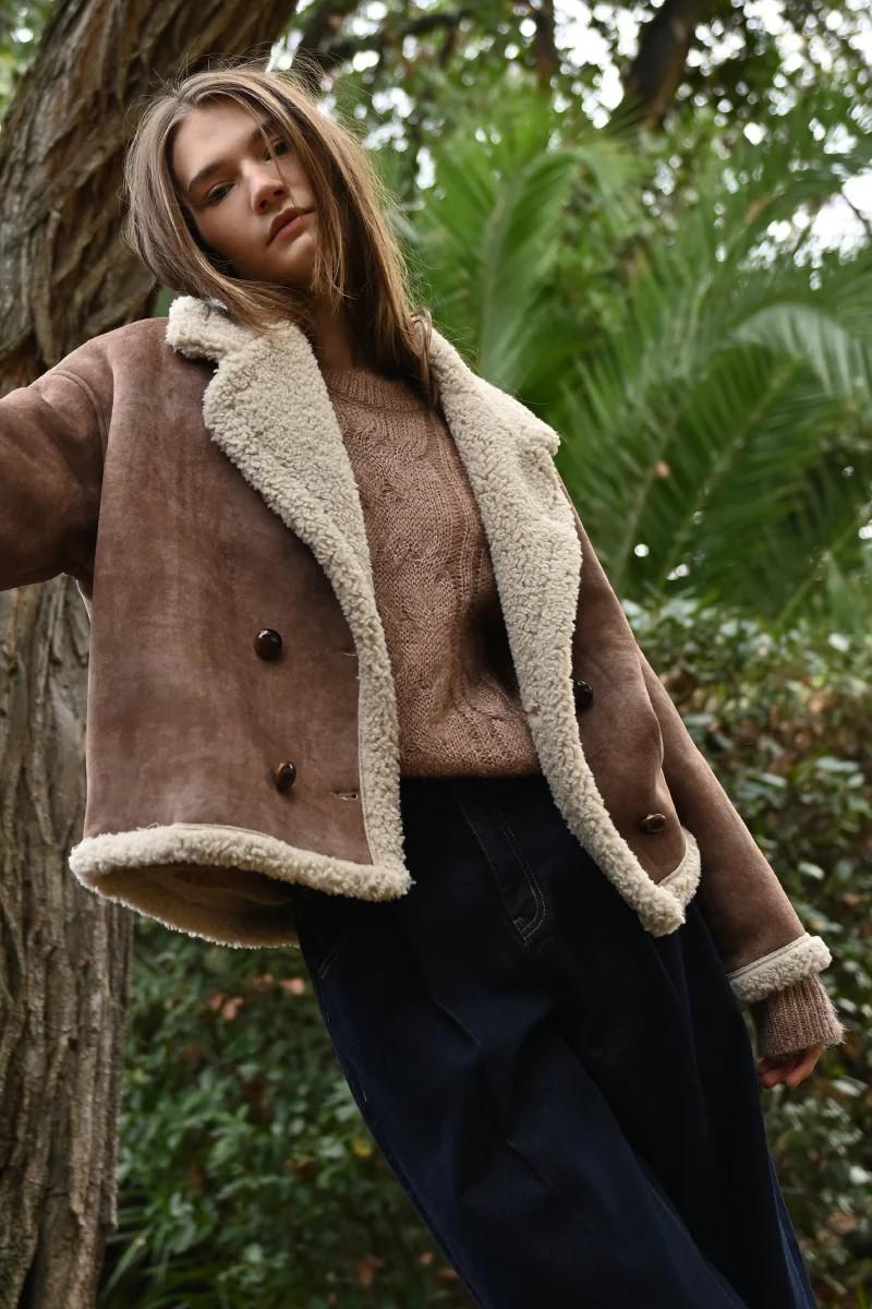 Molly Bracken Molly Bracken Γυναικείο Μπουφάν Εφέ Shearling