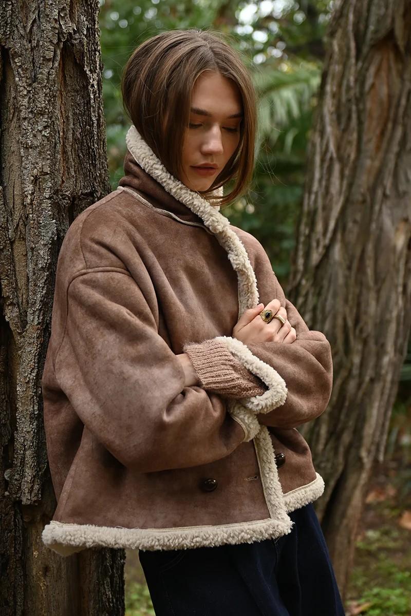 Molly Bracken Γυναικείο Μπουφάν Εφέ Shearling φωτογραφία