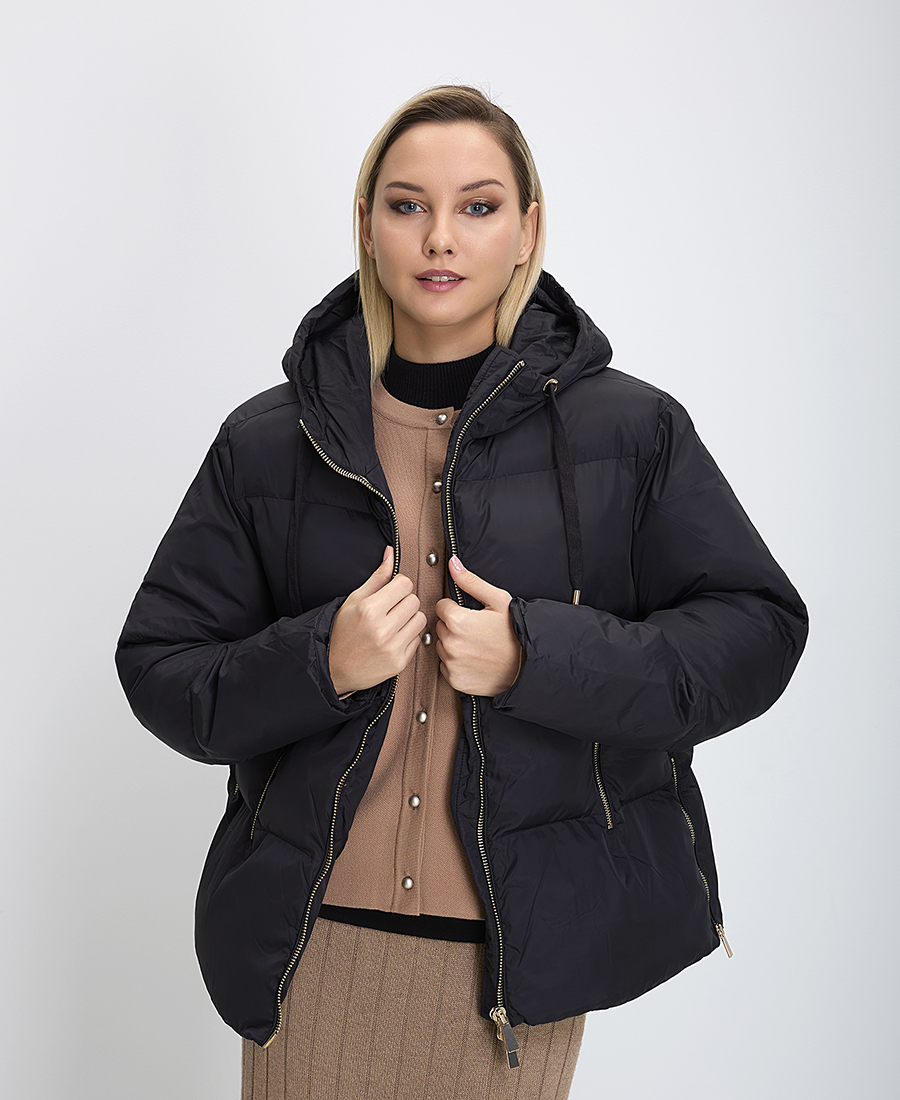 Clarina Γυναικείο Μπουφάν Regular Fit με Κουκούλα