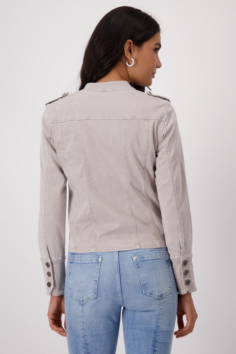 Monari Γυναικείο Jacket με Τσέπες Regular Fit σε Μπεζ φωτογραφία