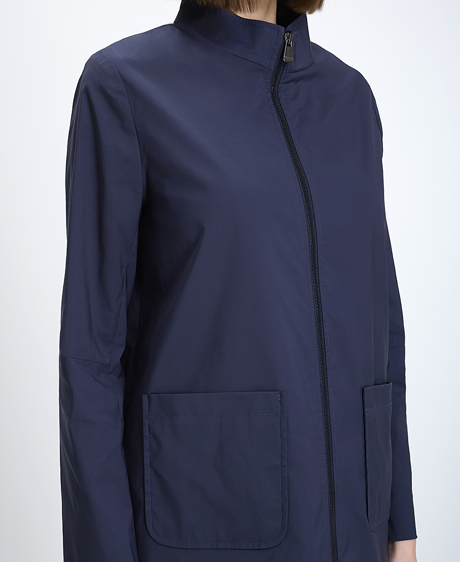 Cinzia Rocca Γυναικείο Μπουφάν Regular Fit Με Όρθιο Γιακά Μπλε φωτογραφία