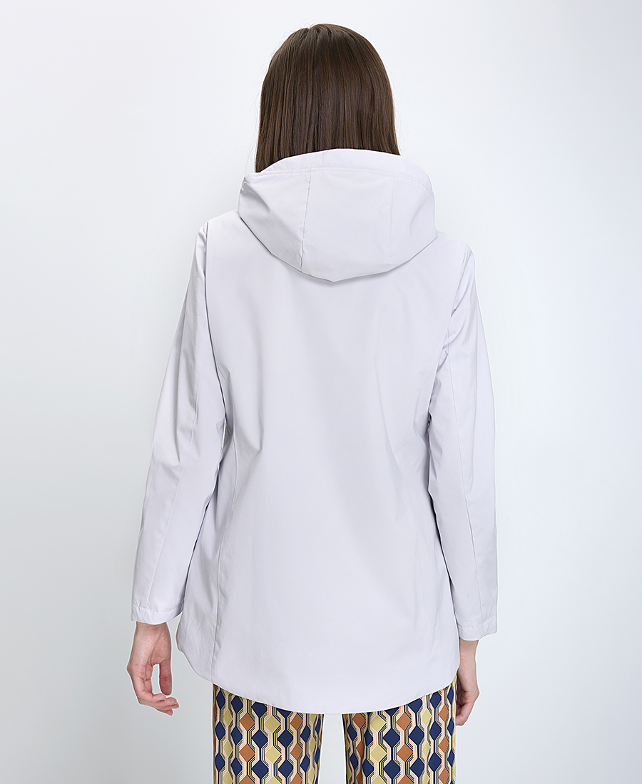 Virginia Blu Γυναικείο Μπουφάν Regular Fit Πολυεστερικό Με Κουκούλα φωτογραφία