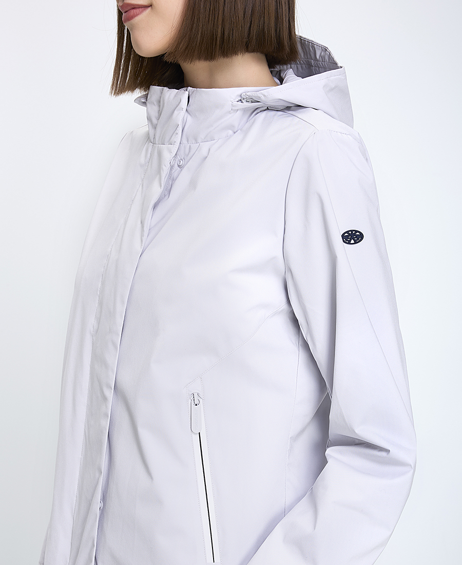 Virginia Blu Γυναικείο Μπουφάν Regular Fit Πολυεστερικό Με Κουκούλα φωτογραφία