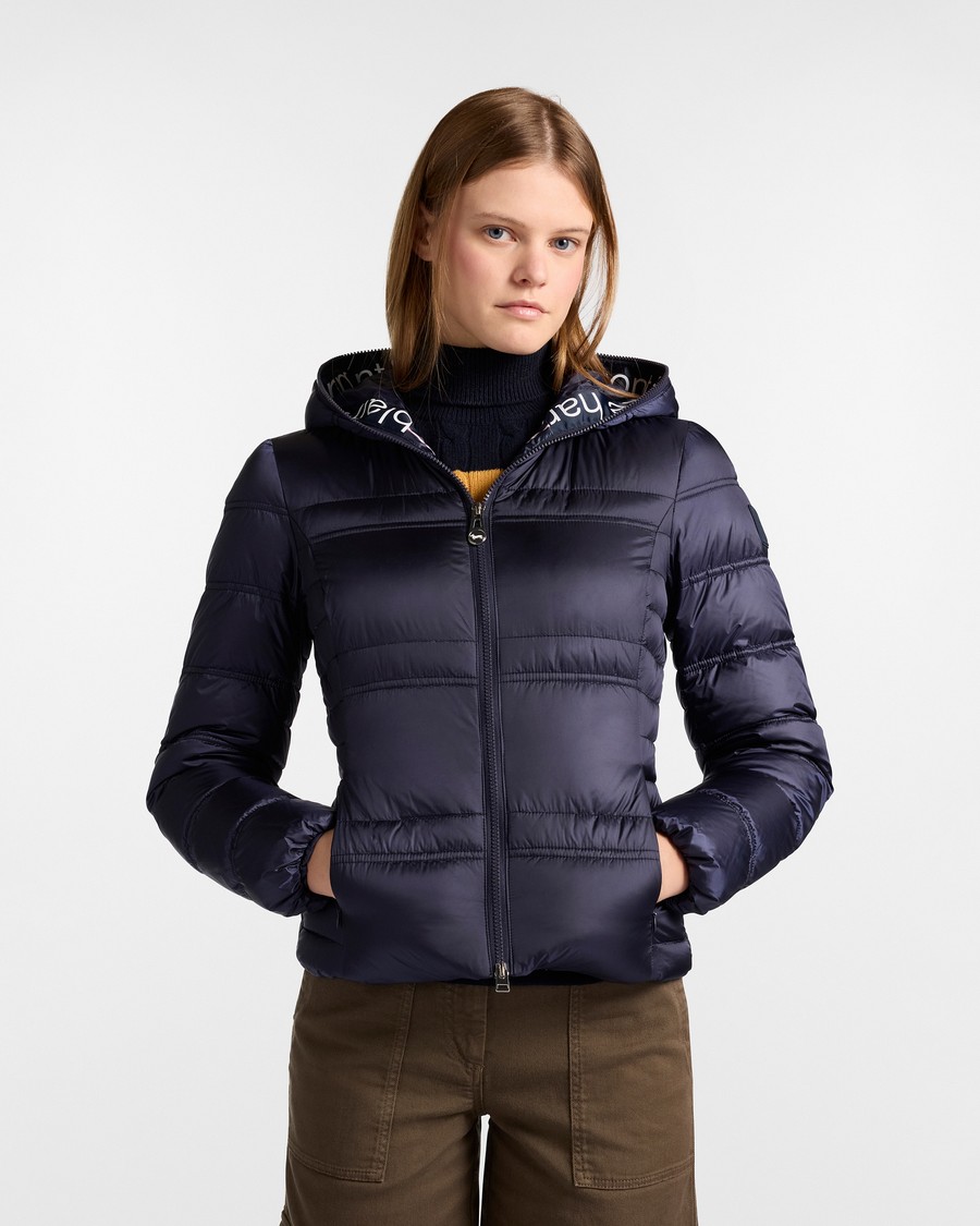 Harmont&Blaine Γυναικείο Μπουφάν Regular Fit Από Νάιλον Με Κουκούλα Και Logo