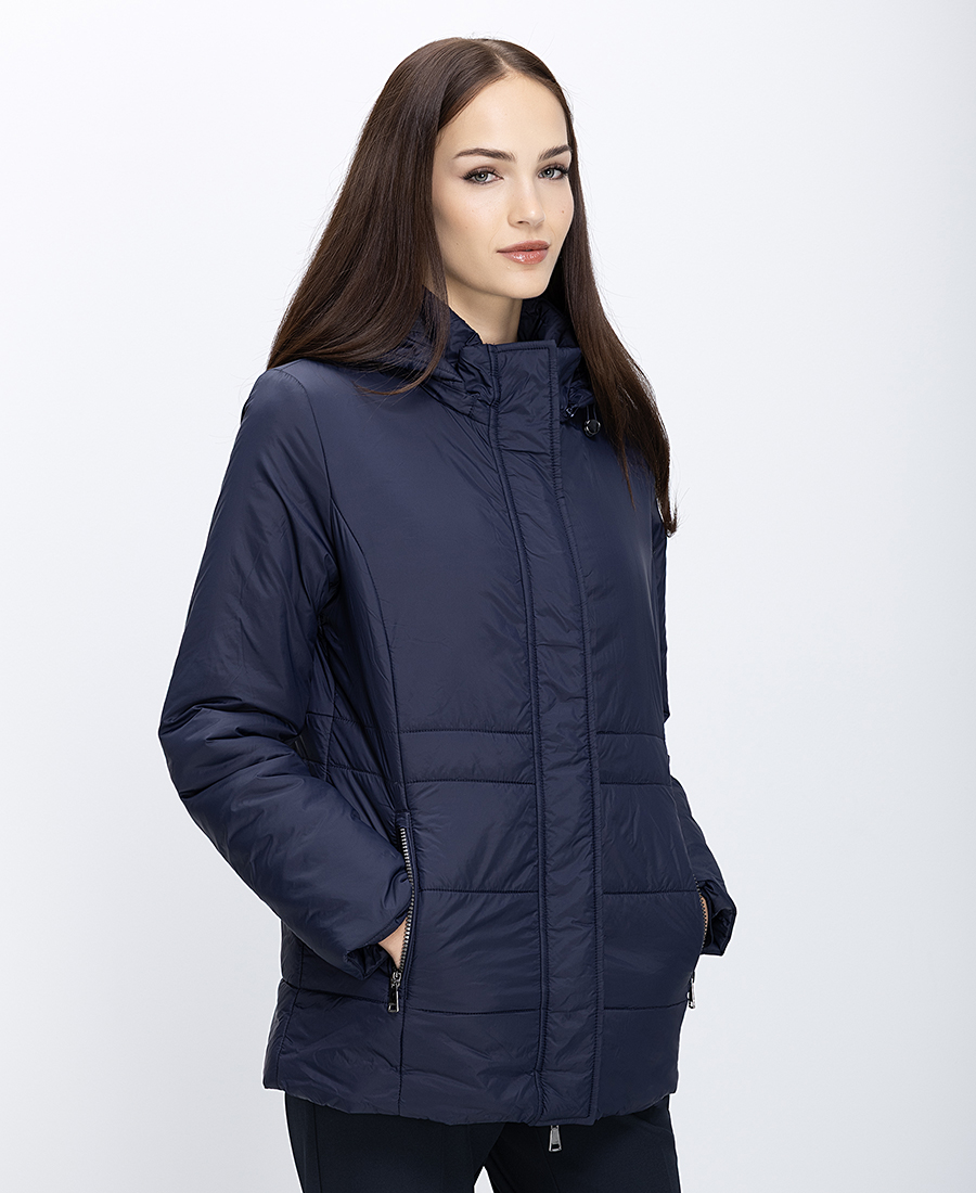 Γυναικείο Καπιτονέ Μπουφάν Με Κουκούλα