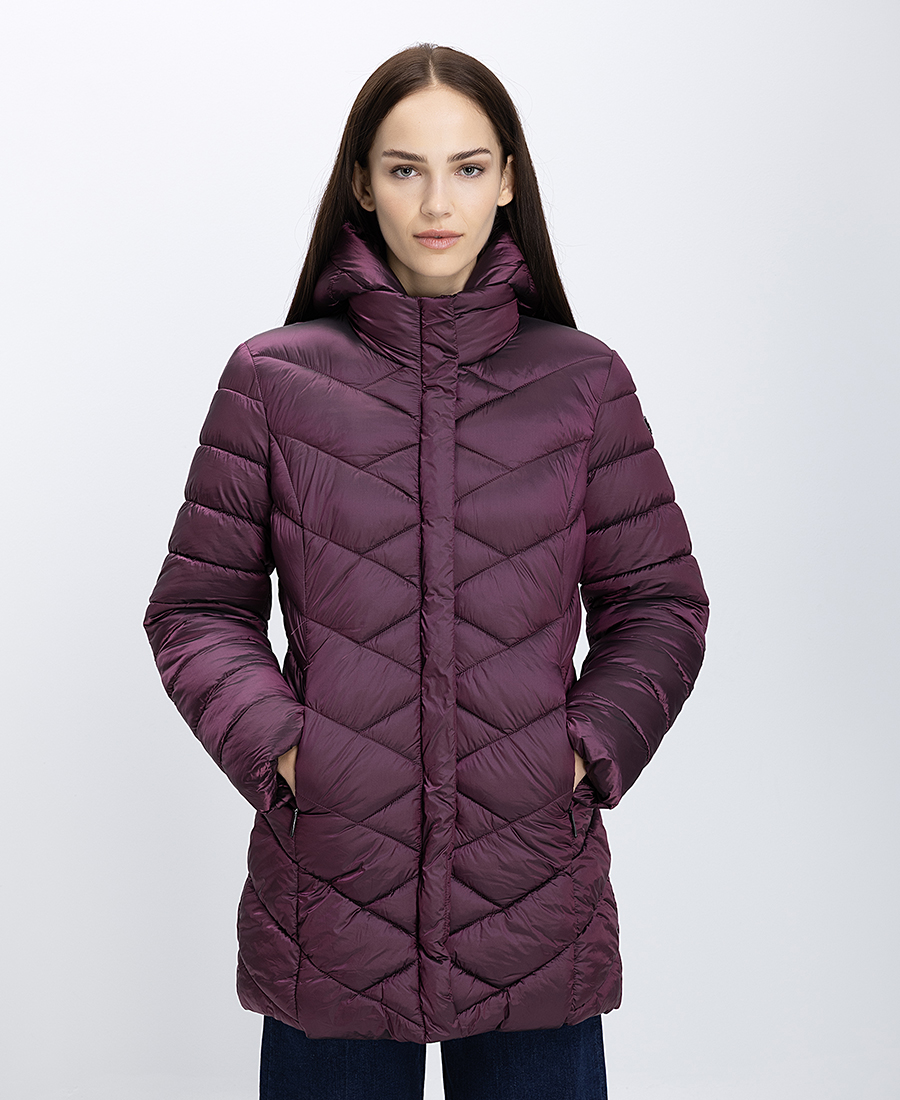 Virginia Blu Virginia Blu Γυναικείο Καπιτονέ Μπουφάν Με Κουκούλα Regular Fit