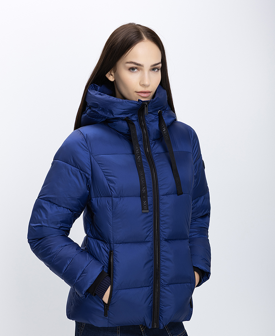 Normann Γυναικείο Μπουφάν Καπιτονέ Με Κουκούλα Regular Fit