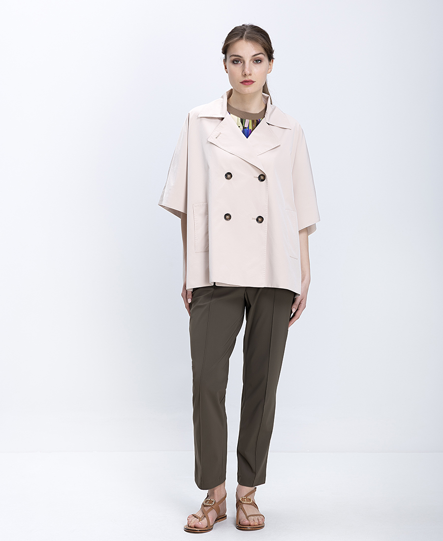 Cinzia Rocca Γυναικείο Τζάκετ Κοντομάνικο Διπλόκουμπο Regular Fit φωτογραφία