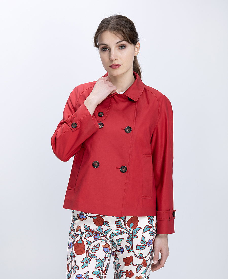 Cinzia Rocca Cinzia Rocca Γυναικείο Τζάκετ Διπλόκουμπο Με Ζώνη Στα Μανίκια Regular Fit