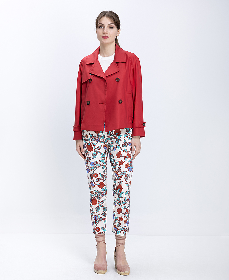 Cinzia Rocca Γυναικείο Τζάκετ Διπλόκουμπο Με Ζώνη Στα Μανίκια Regular Fit φωτογραφία