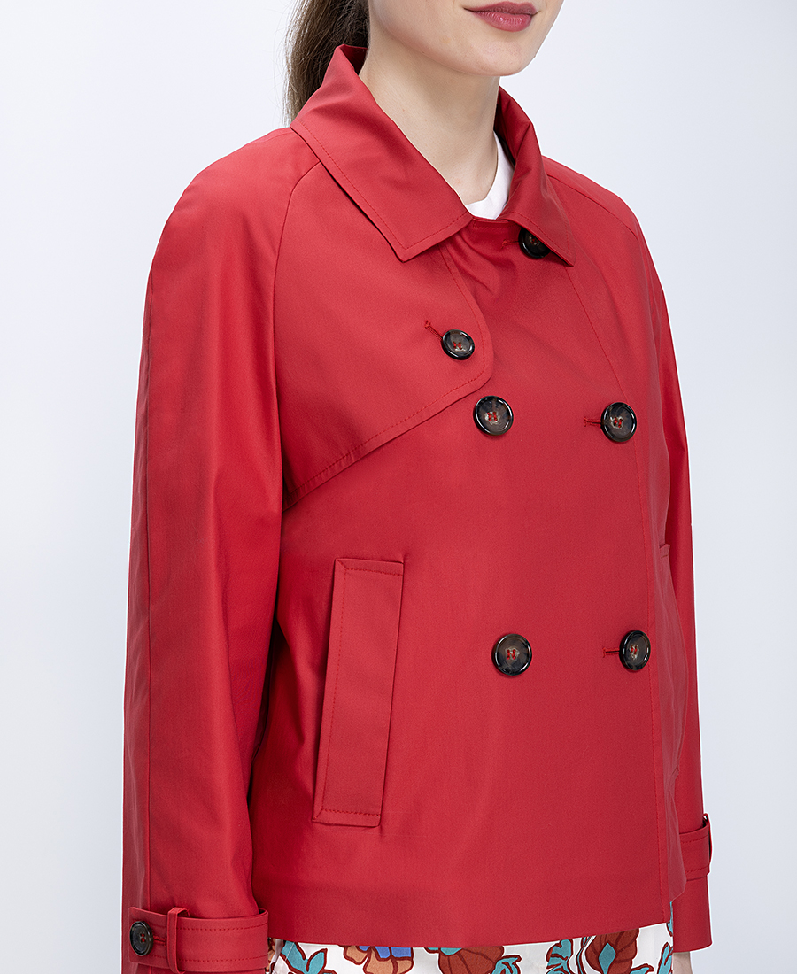 Cinzia Rocca Γυναικείο Τζάκετ Διπλόκουμπο Με Ζώνη Στα Μανίκια Regular Fit φωτογραφία