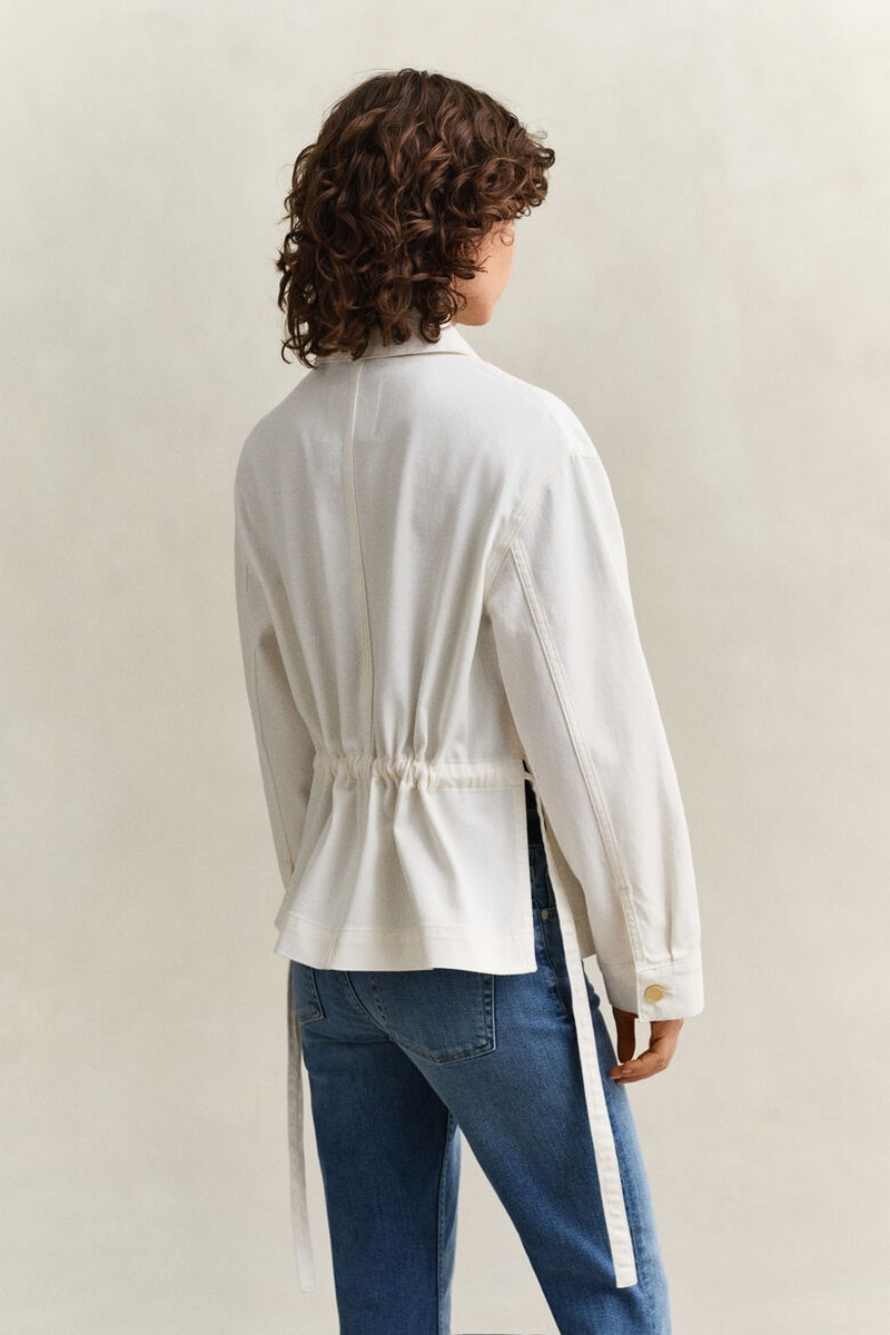 Gant Γυναικείο Denim Jacket Relaxed Fit Με Ζώνη Και Τσέπες Στήθους φωτογραφία