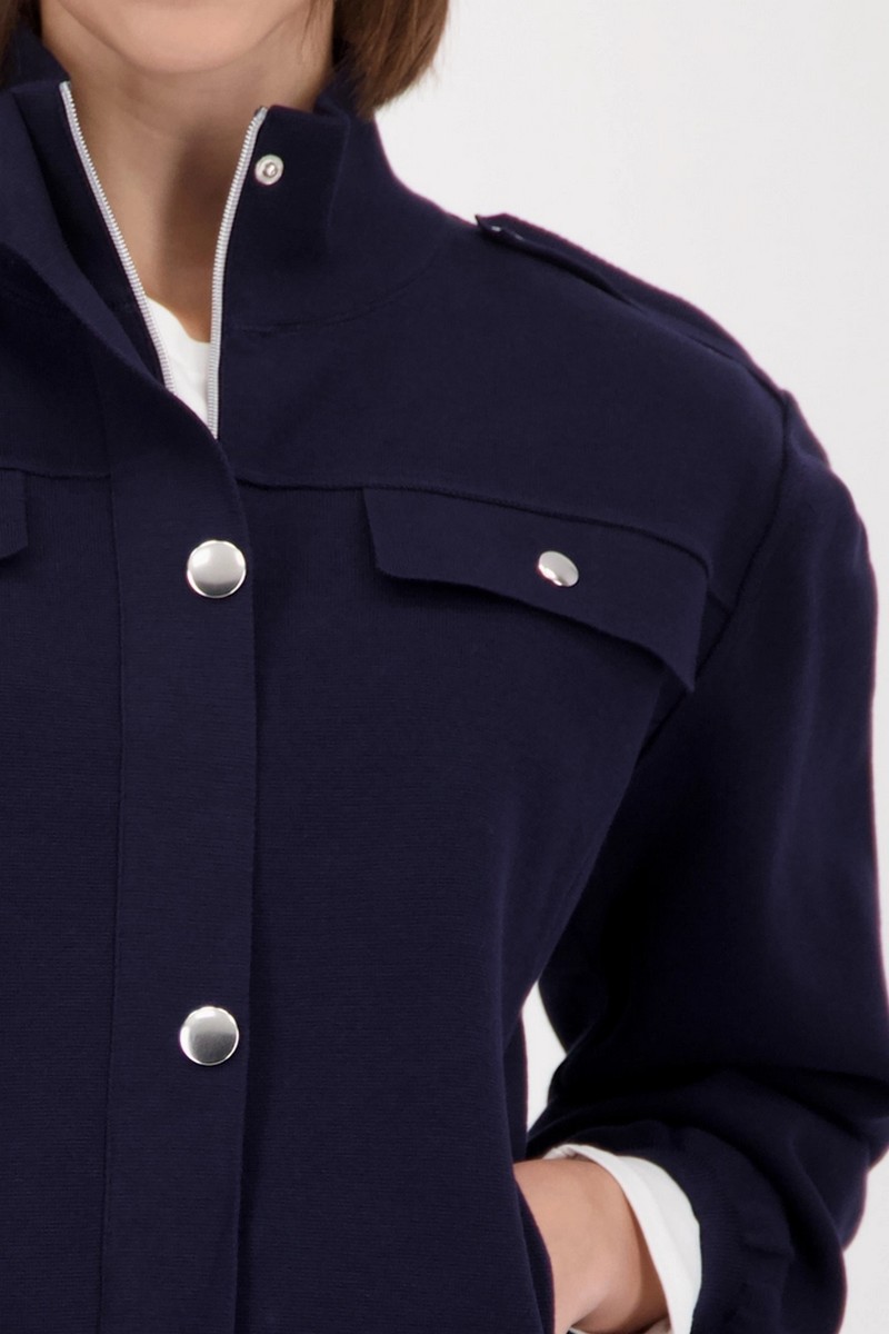 Monari Γυναικείο Cargo Jacket Με Φερμουάρ Και Μεταλλικά Κουμπιά φωτογραφία