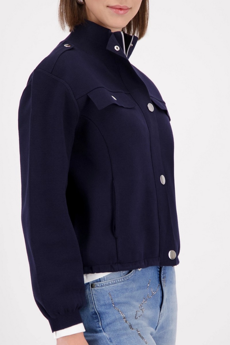 Monari Γυναικείο Cargo Jacket Με Φερμουάρ Και Μεταλλικά Κουμπιά φωτογραφία