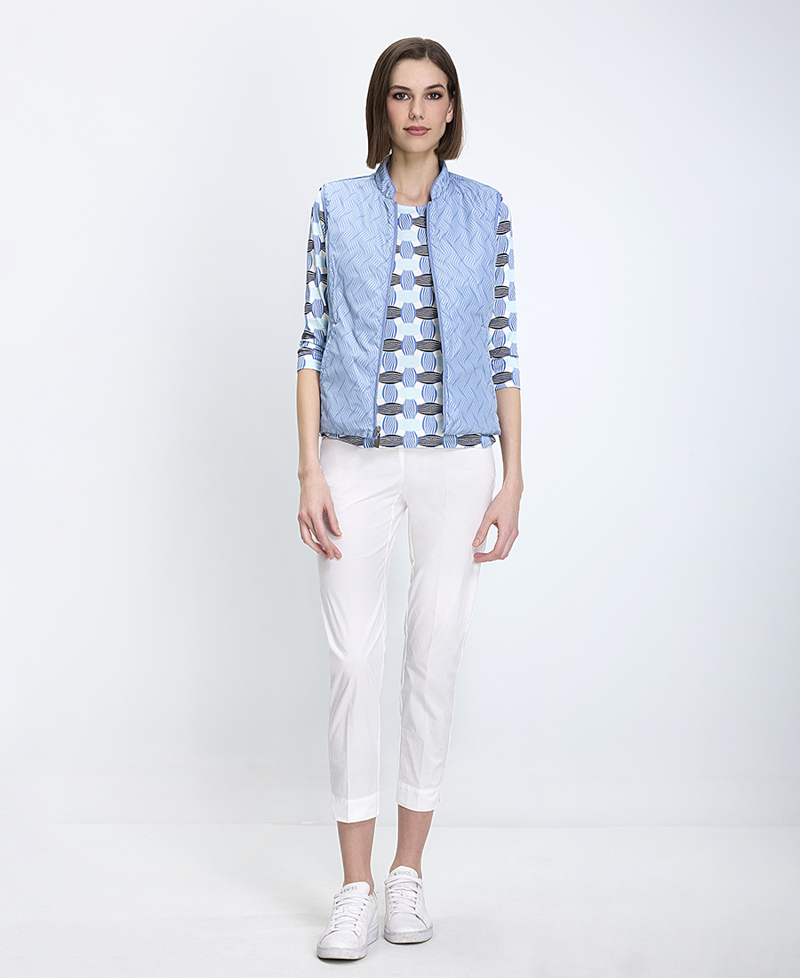 Virginia Blu Γυναικείο Αμάνικο Μπουφάν Regular Fit Πολυεστερικό Καπιτονέ φωτογραφία