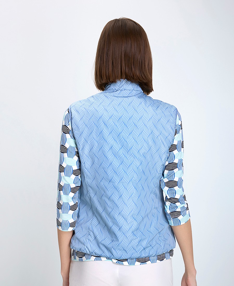 Virginia Blu Γυναικείο Αμάνικο Μπουφάν Regular Fit Πολυεστερικό Καπιτονέ φωτογραφία