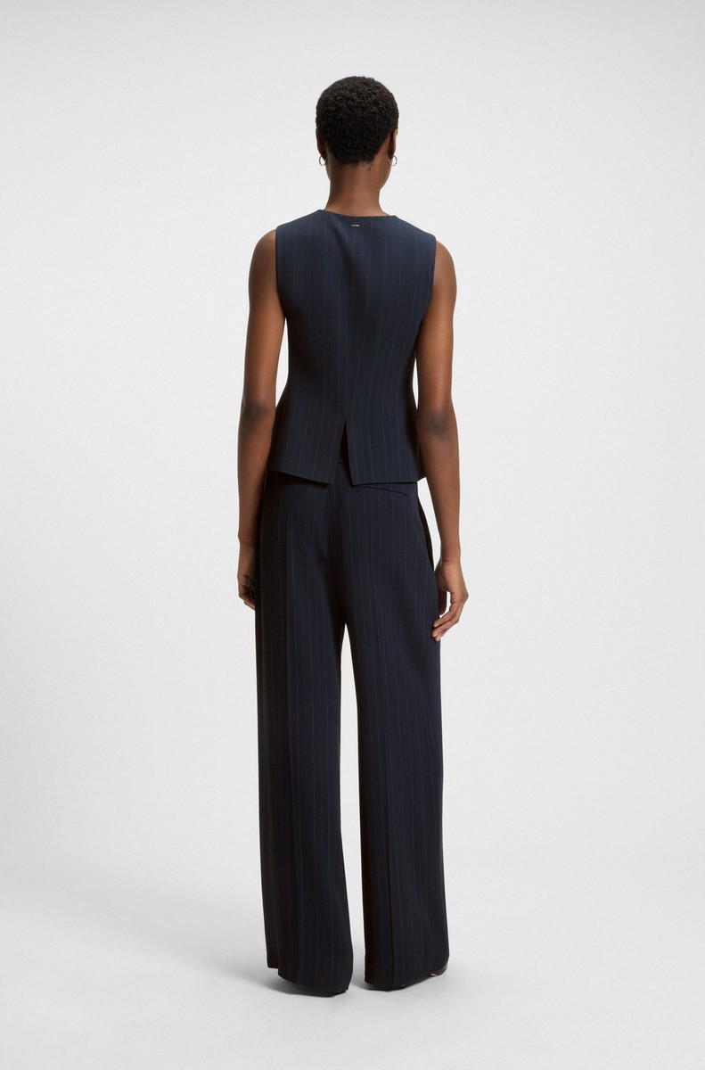 Boss Γυναικείο Γιλέκο Regular Fit Με Ρίγες φωτογραφία