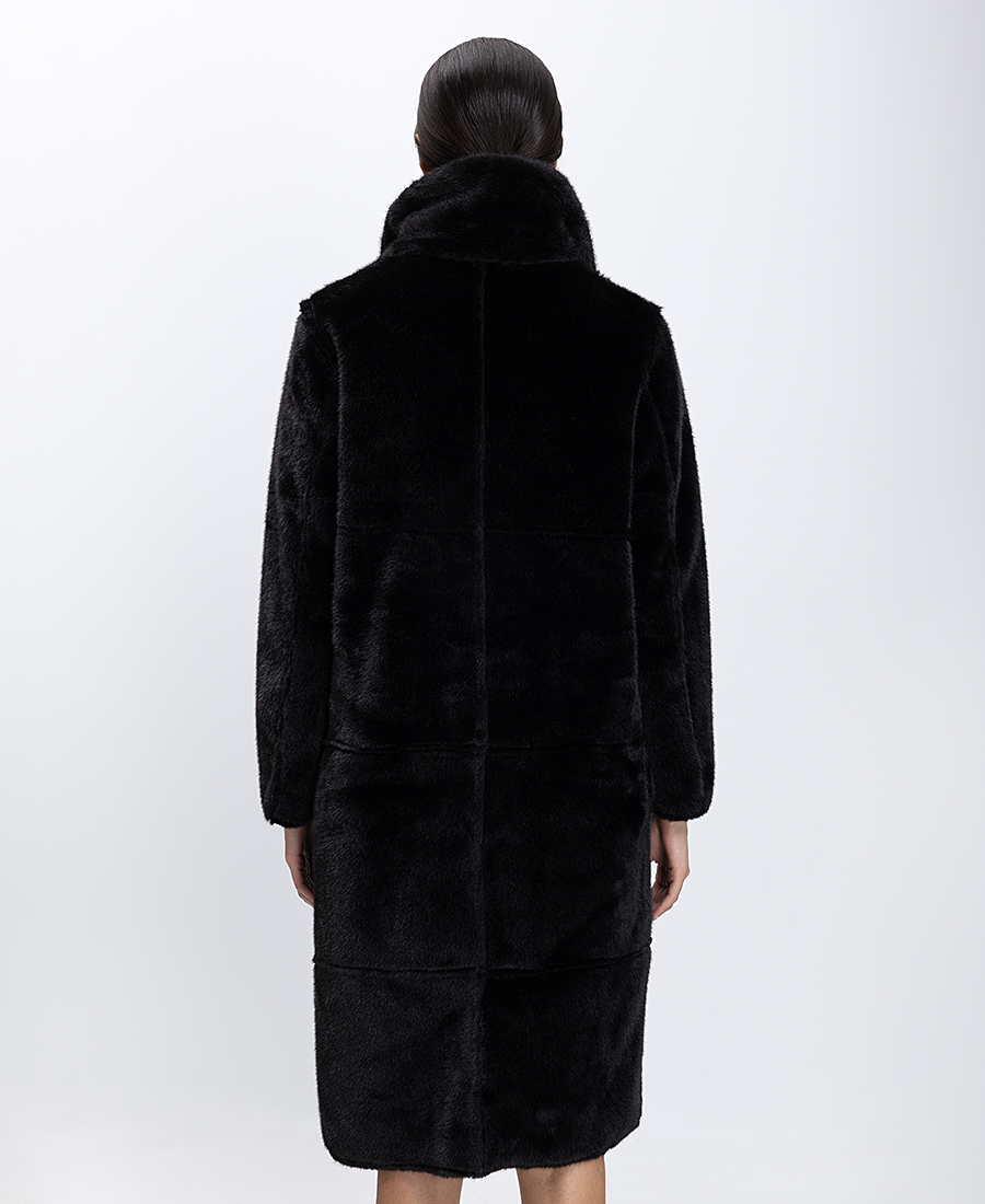 Γυναικεία Γούνα Faux Fur Διπλής Όψης φωτογραφία