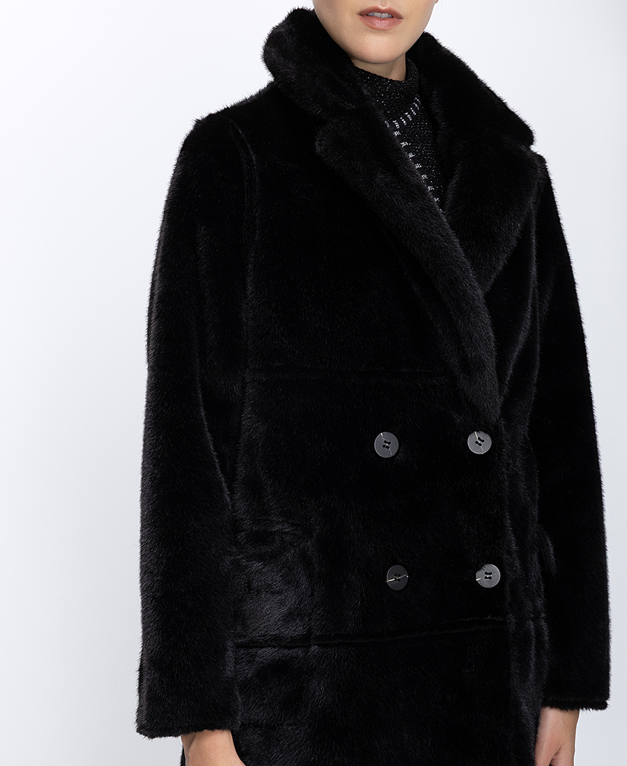 Γυναικεία Γούνα Faux Fur Διπλής Όψης φωτογραφία