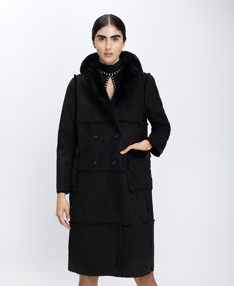 Γυναικεία Γούνα Faux Fur Διπλής Όψης φωτογραφία