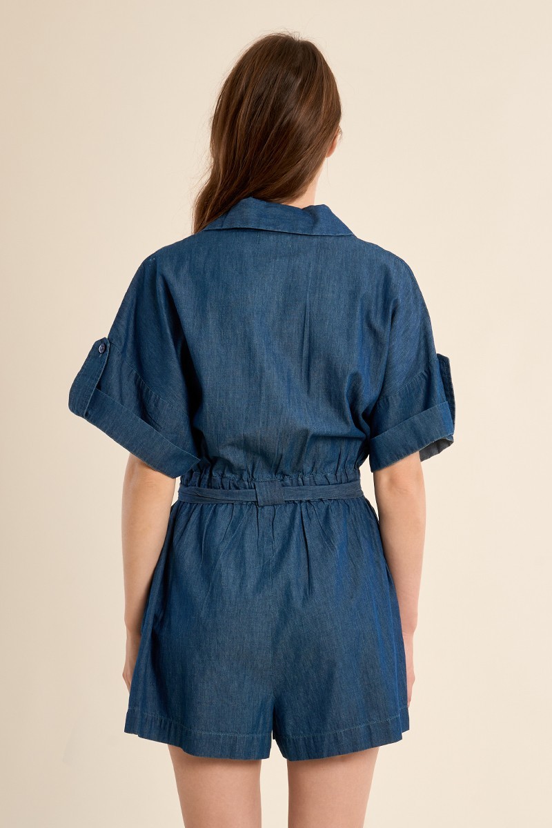 Molly Bracken Γυναικεία Ολόσωμη Φόρμα Βαμβακερή Με Ζώνη φωτογραφία