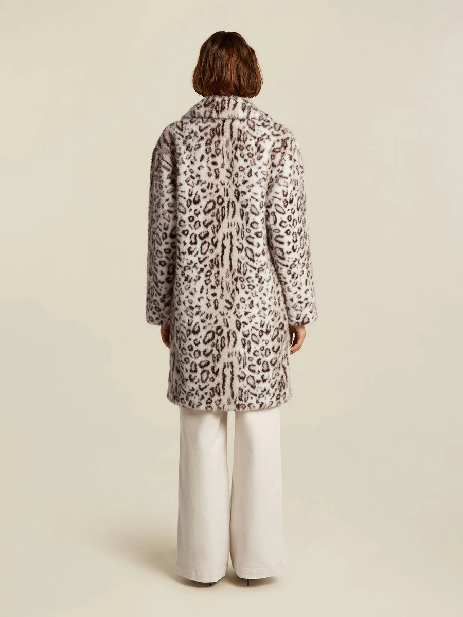 Beaumont Γυναικεία Γούνα Loose Fit Animal Print φωτογραφία