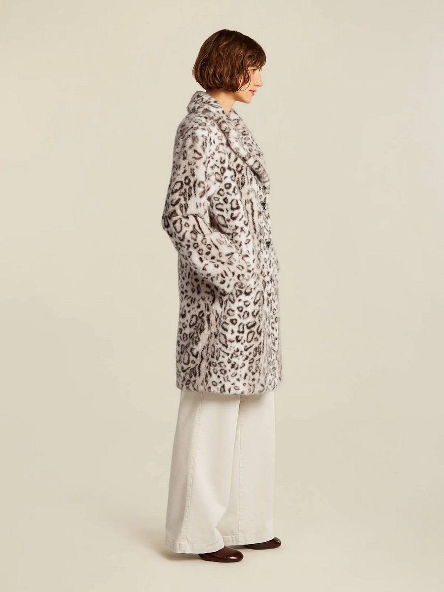 Beaumont Γυναικεία Γούνα Faux Loose Fit Animal Print φωτογραφία