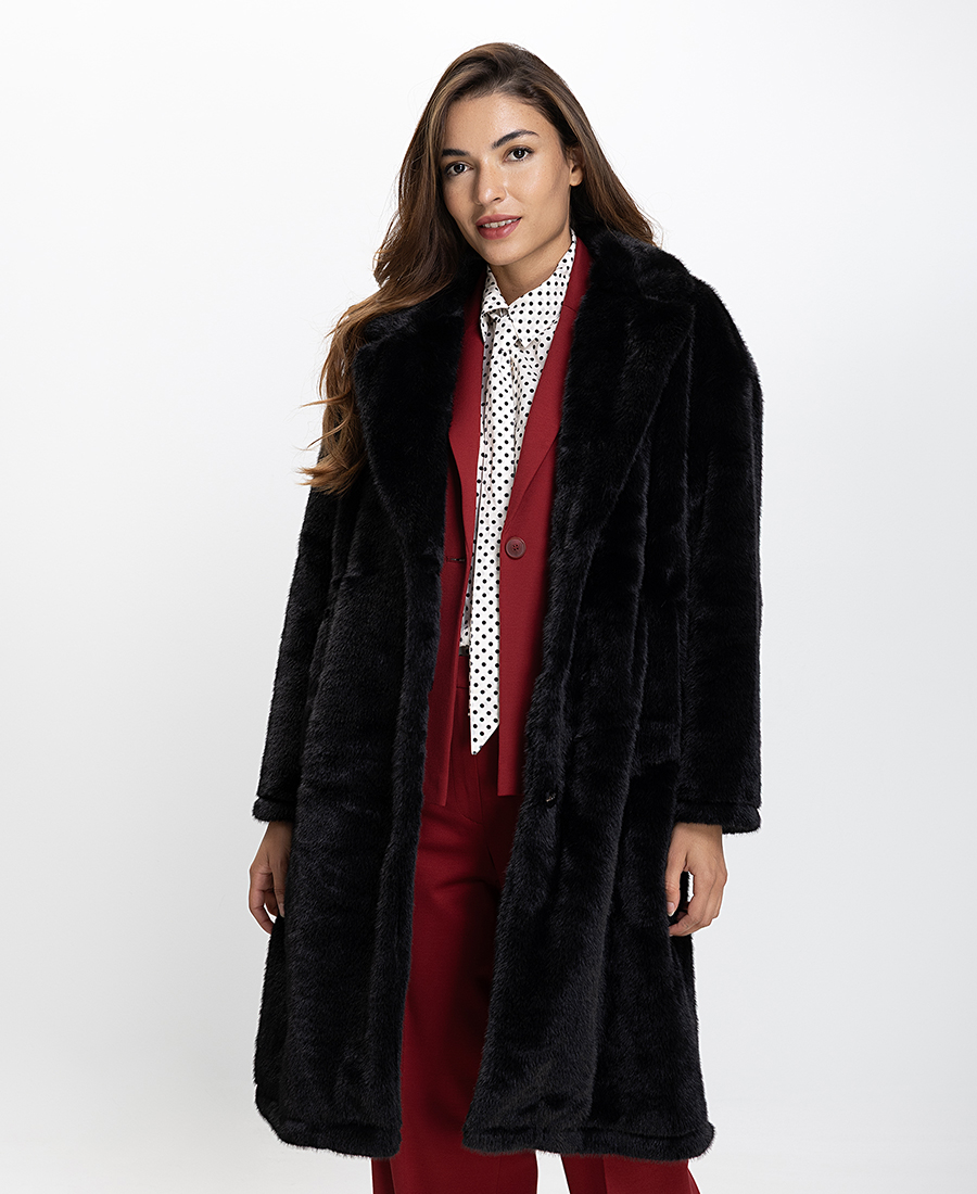 Ariela Montero Γυναικεία Γούνα Eco Fur Regular Fit