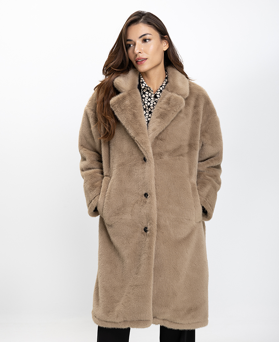 Ariela Montero Γυναικεία Γούνα Eco Fur Regular Fit