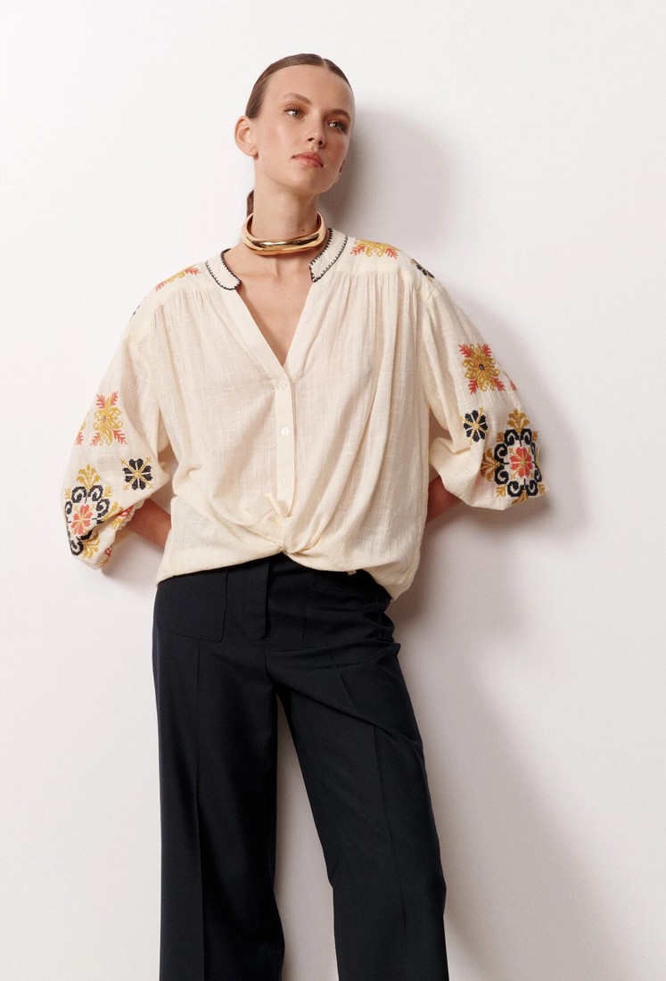 Stella Forest Loose embroidered shirt