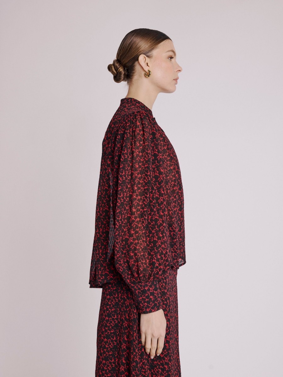 Berenice Γυναικείο Πουκάμισο Μακρυμάνικο Loose Fit All Over Print φωτογραφία