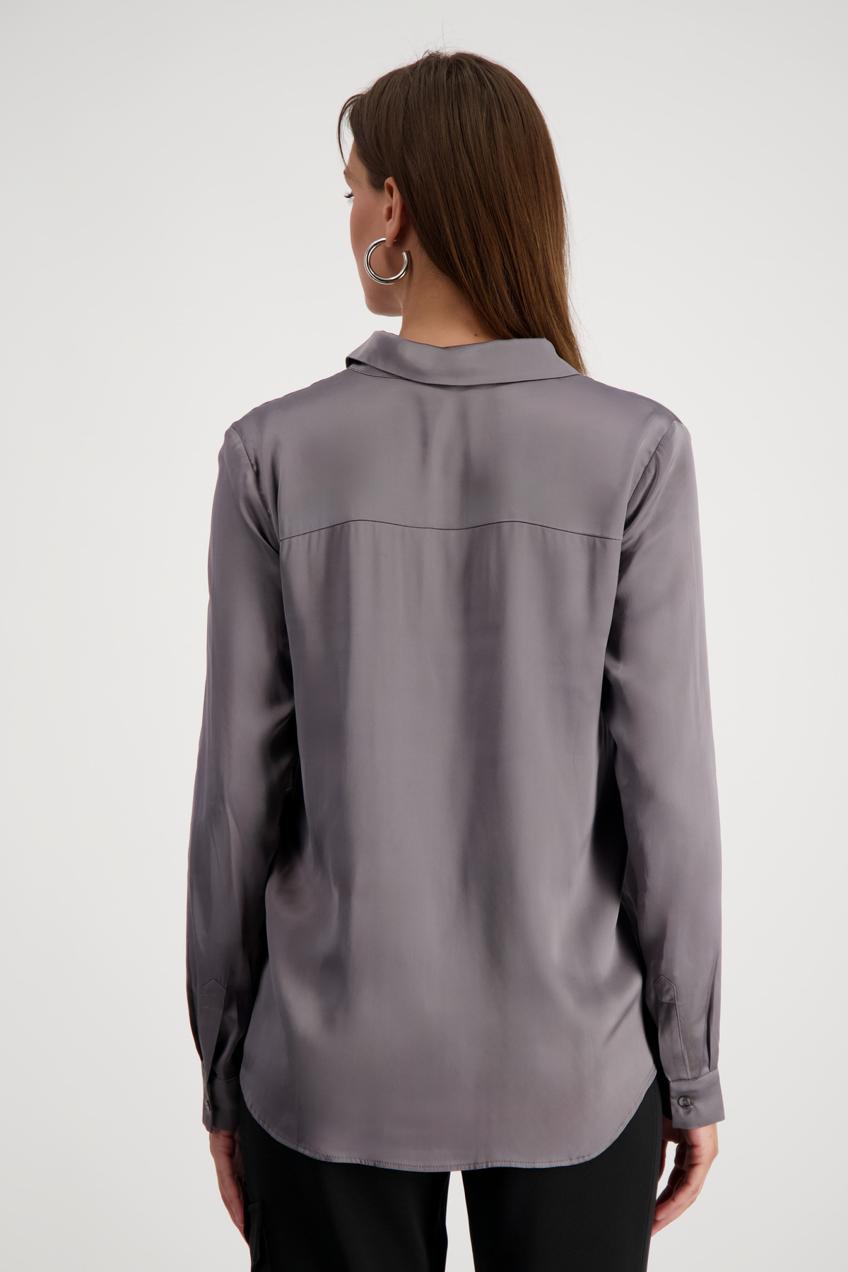 Monari Γυναικείο Πουκάμισο Σατέν Μακρυμάνικο φωτογραφία