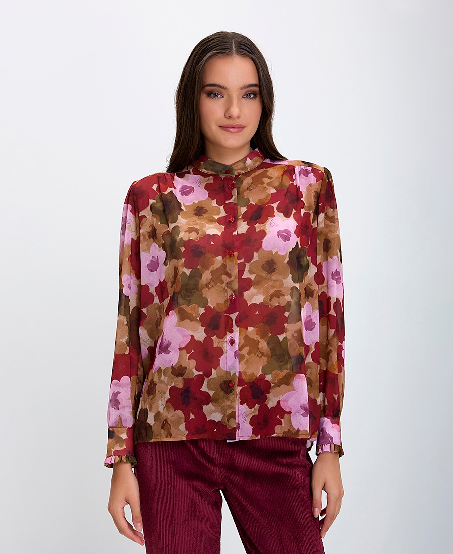 Gaudi Γυναικείο Πουκάμισο Regular Fit Εμπριμέ