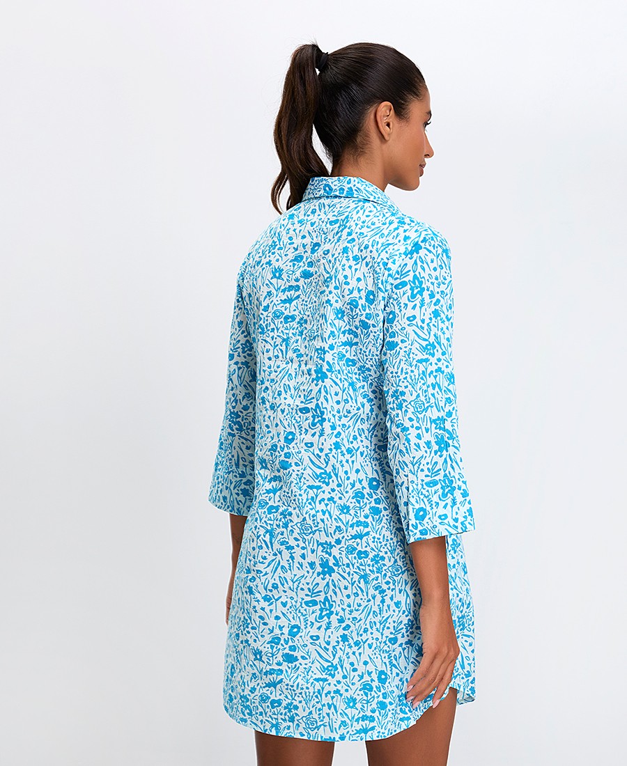 Terre Rouge Γυναικεία Πουκαμίσα Βαμβακερή All Over Print Comfort Fit φωτογραφία