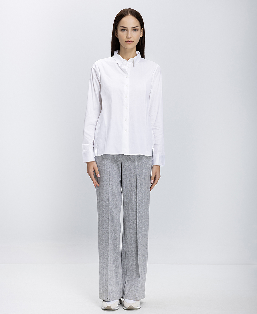 Γυναικείο Βαμβακερό Πουκάμισο Regular Fit φωτογραφία