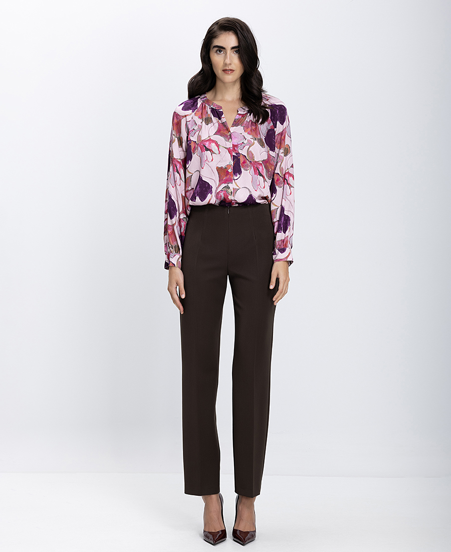 Γυναικείο Πουκάμισο Με Floral Σχέδιο Regular Fit φωτογραφία