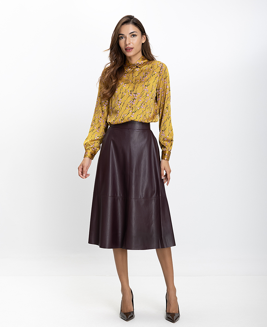 Γυναικείο Πουκάμισο Regular Fit Με Print Λουλουδιών