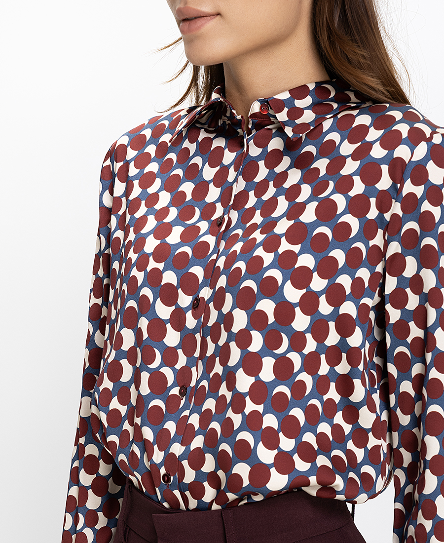 Diana D. Γυναικείο Πουκάμισο Regular Fit Με Γεωμετρικό Print φωτογραφία