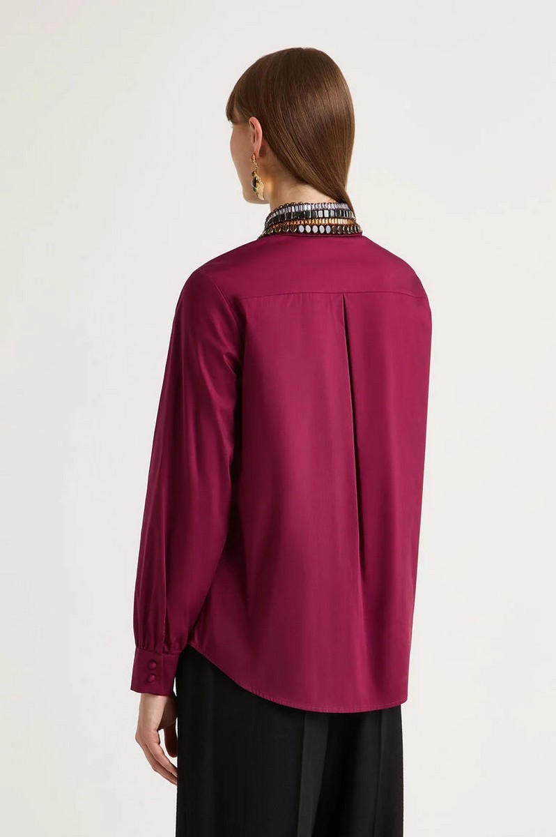 Maliparmi Γυναικείο Πουκάμισο Embellished Classic Fit φωτογραφία