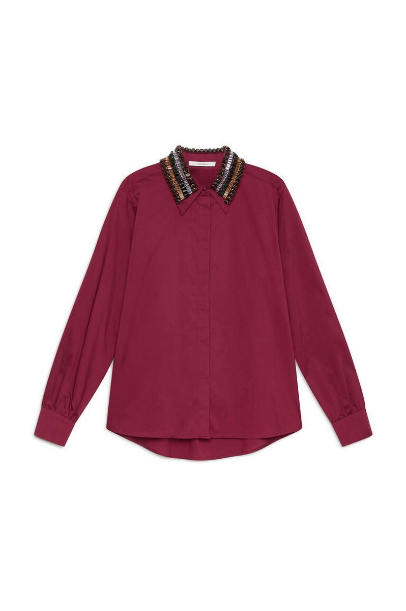 Maliparmi Γυναικείο Πουκάμισο Embellished Classic Fit φωτογραφία