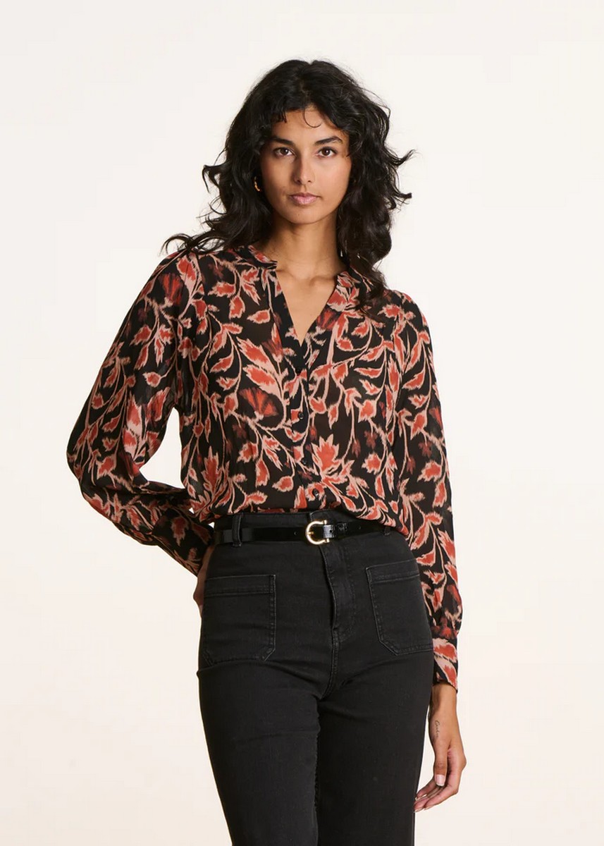 La Fee Maraboutee Γυναικείο Πουκάμισο Με Φλοράλ Μοτίβο