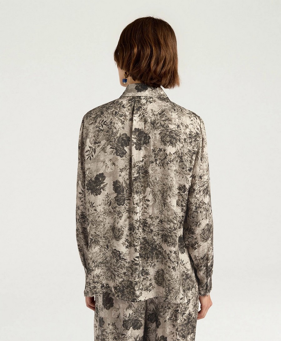 Momoni Γυναικείο Πουκάμισο Regular Fit Βισκόζη Με Print, Ζακάρ Υφή Και Κουμπιά Από Φίλντισι φωτογραφία