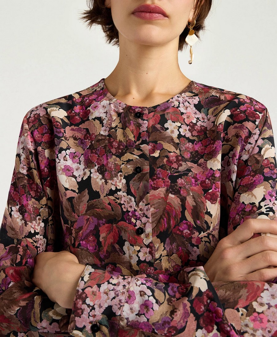 Momoni Γυναικείο Πουκάμισο Regular Fit Μεταξωτό Με Print Και Κουμπιά Από Φίλντισι φωτογραφία