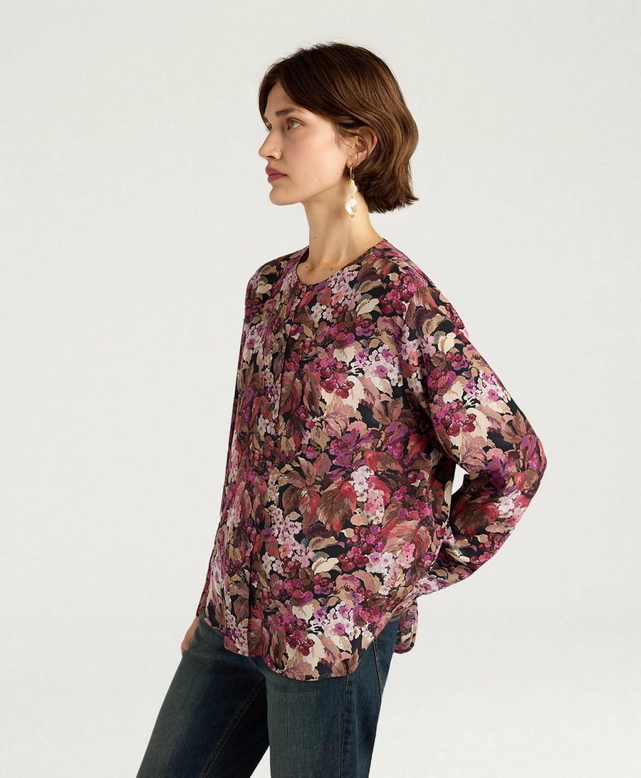 Momoni Γυναικείο Πουκάμισο Regular Fit Μεταξωτό Με Print Και Κουμπιά Από Φίλντισι φωτογραφία