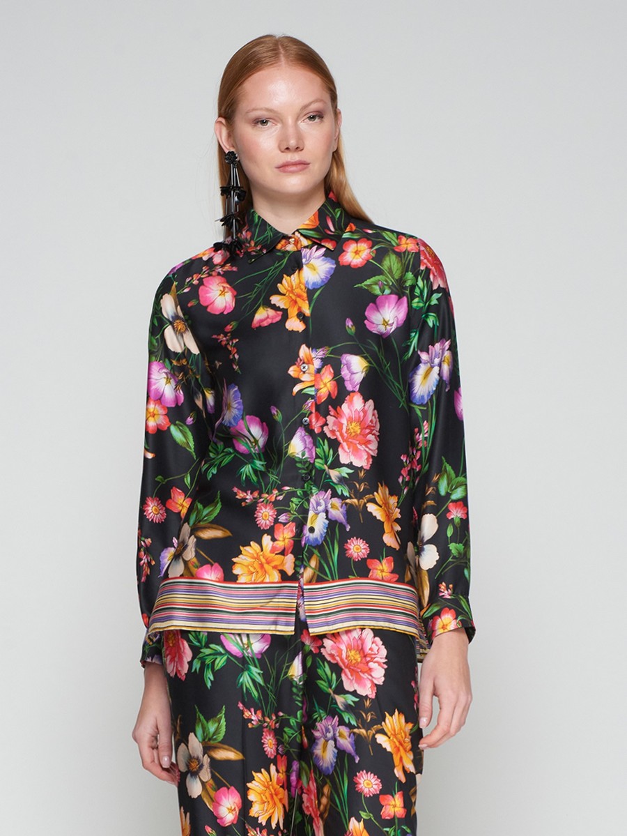 Vilagallo Vilagallo Γυναικείο Πουκάμισο Regular Fit Με Φλοράλ Μοτίβο